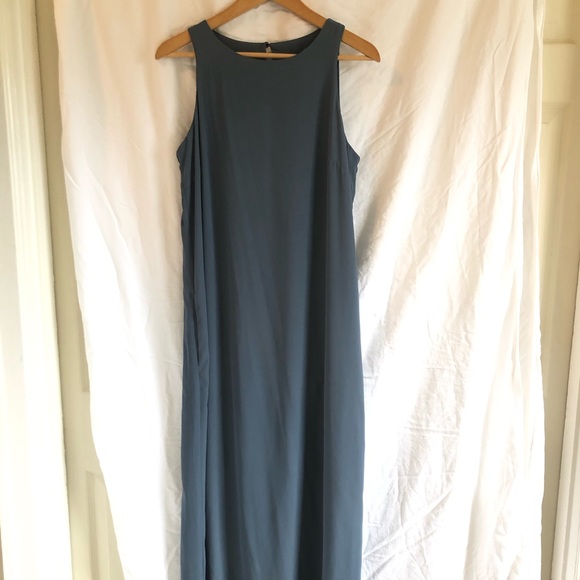 Noel Asmar steel blue slip dress - Picture 2 of 12